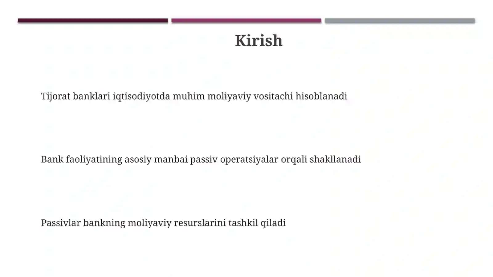 Tijoratbanklarining passivlarining vjoylashishi va diversifikatsiyasi 3