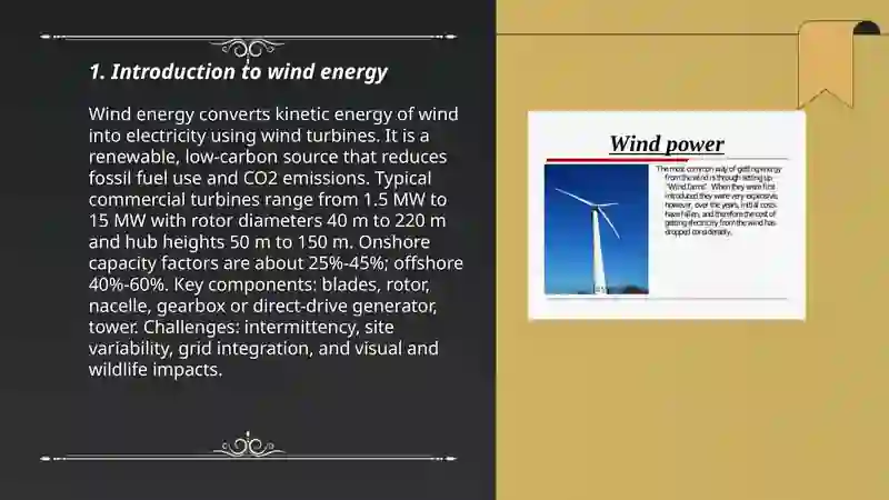 About wind energy 3