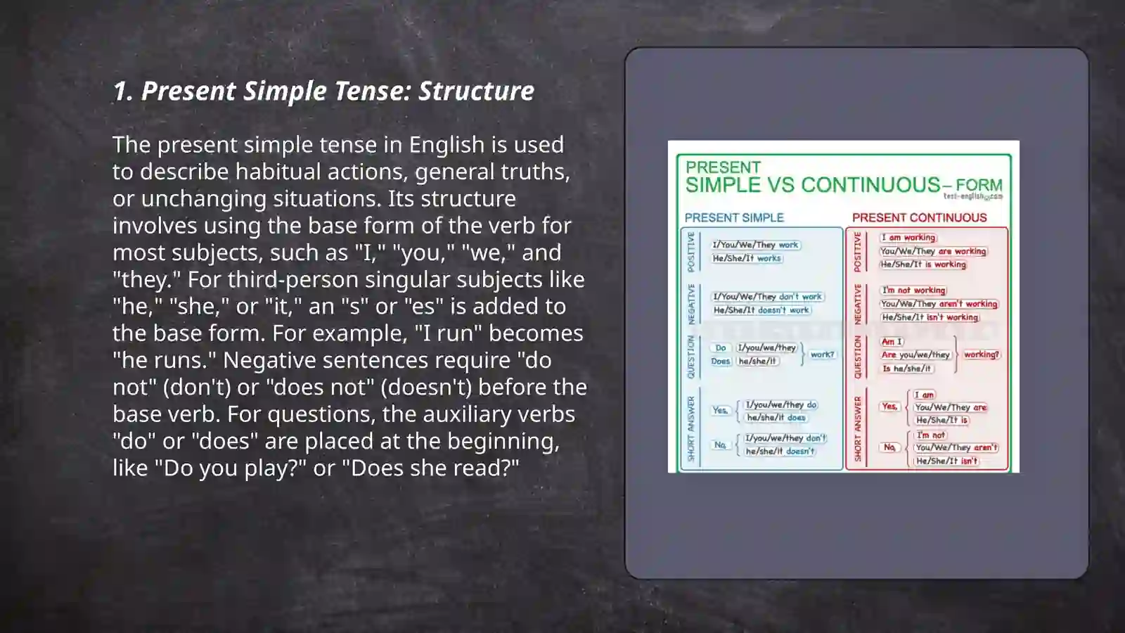 Present Simple and Past Simple 3