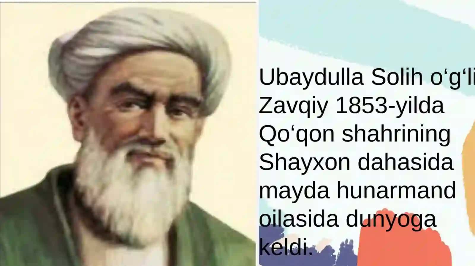 Zavqiy ijodini oʻrganish.Davr adabiyotidagi oʻrnini belgilash 3