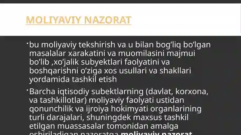 Moliyaviy nazorat 3
