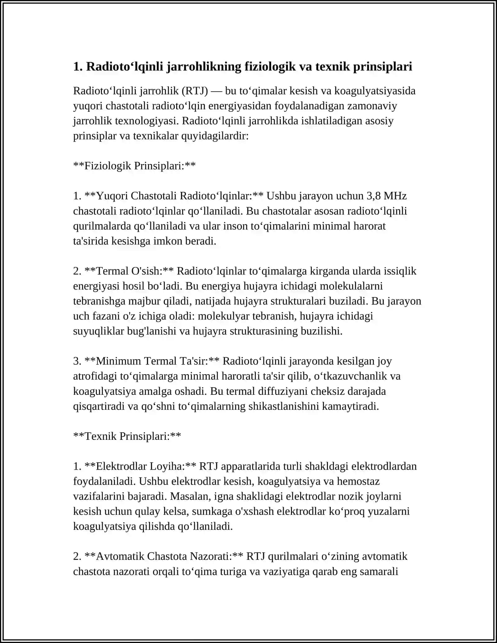 Radioto‘lqinli jarrohlikning fiziologik va texnik prinsiplari 3