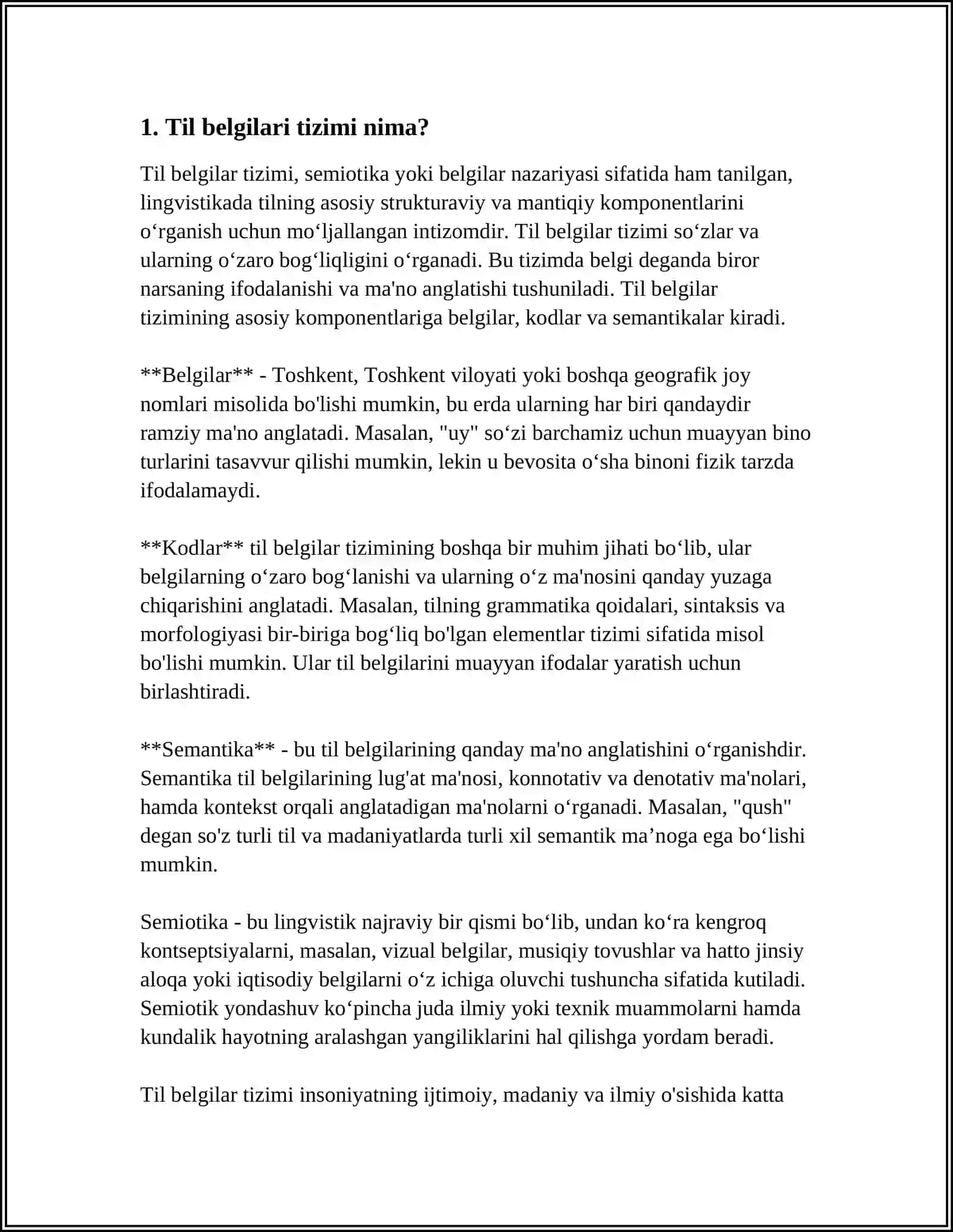 Til Belgilari Tizimi 3