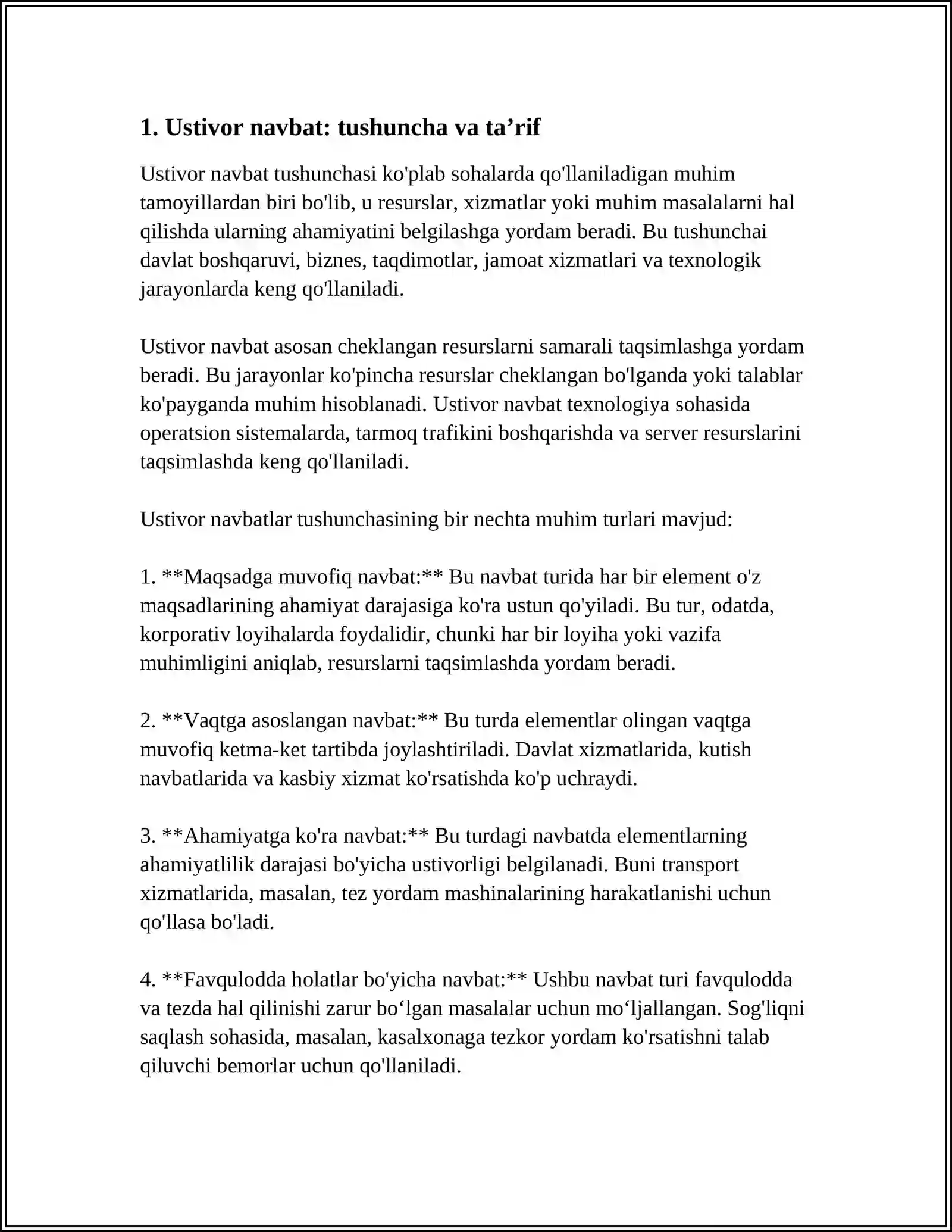 USTIVOR NAVBATLAR 3
