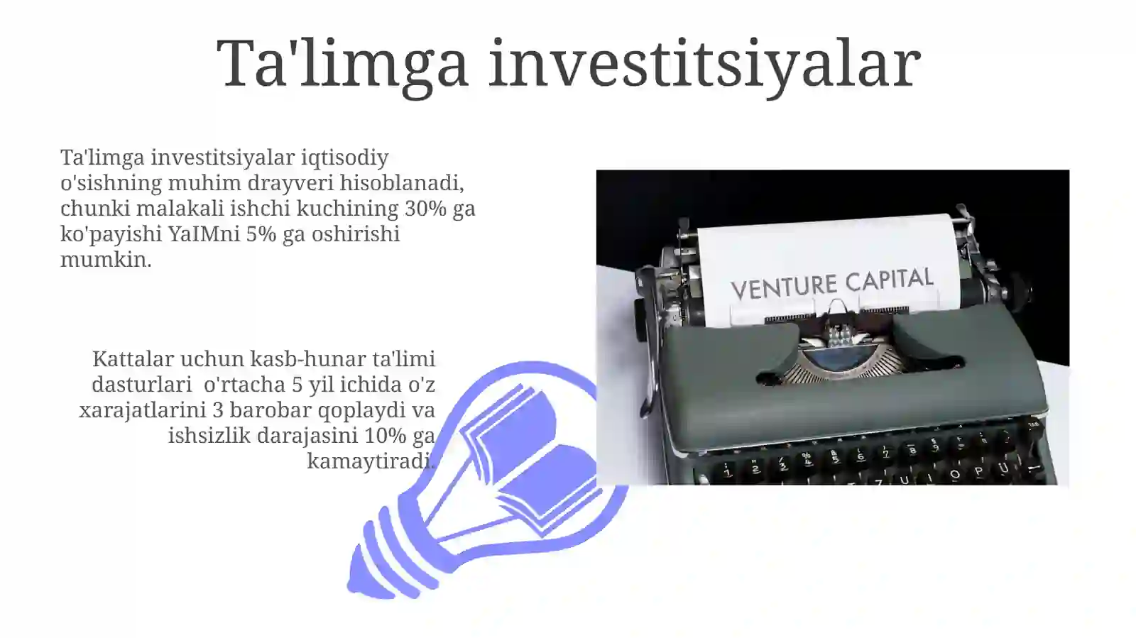 Inson kapitaliga qilinadigan investitsiyalar haqida umumiy tushunchalar 3