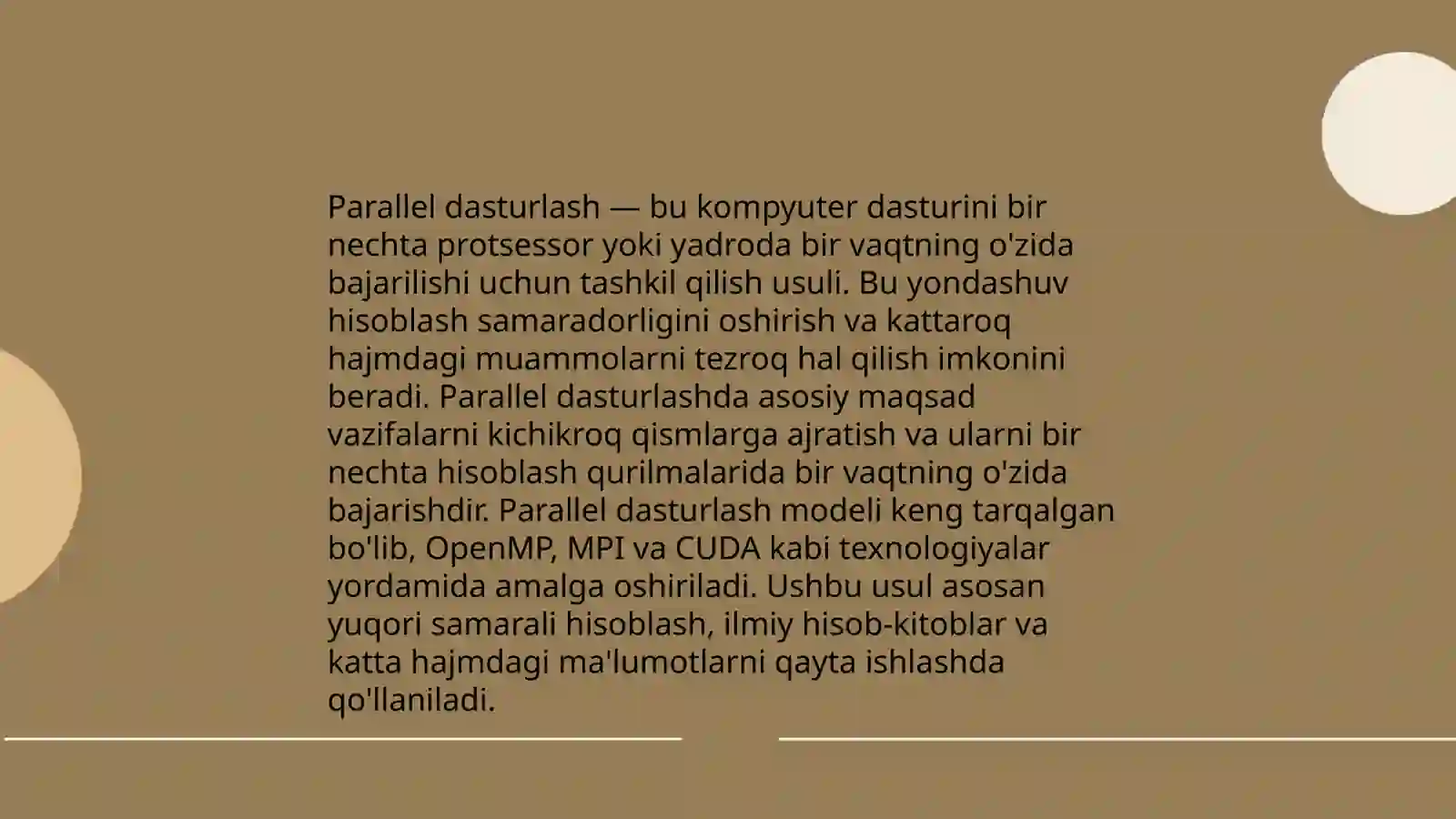 Parallel va asinxron dasturlash usullari 3