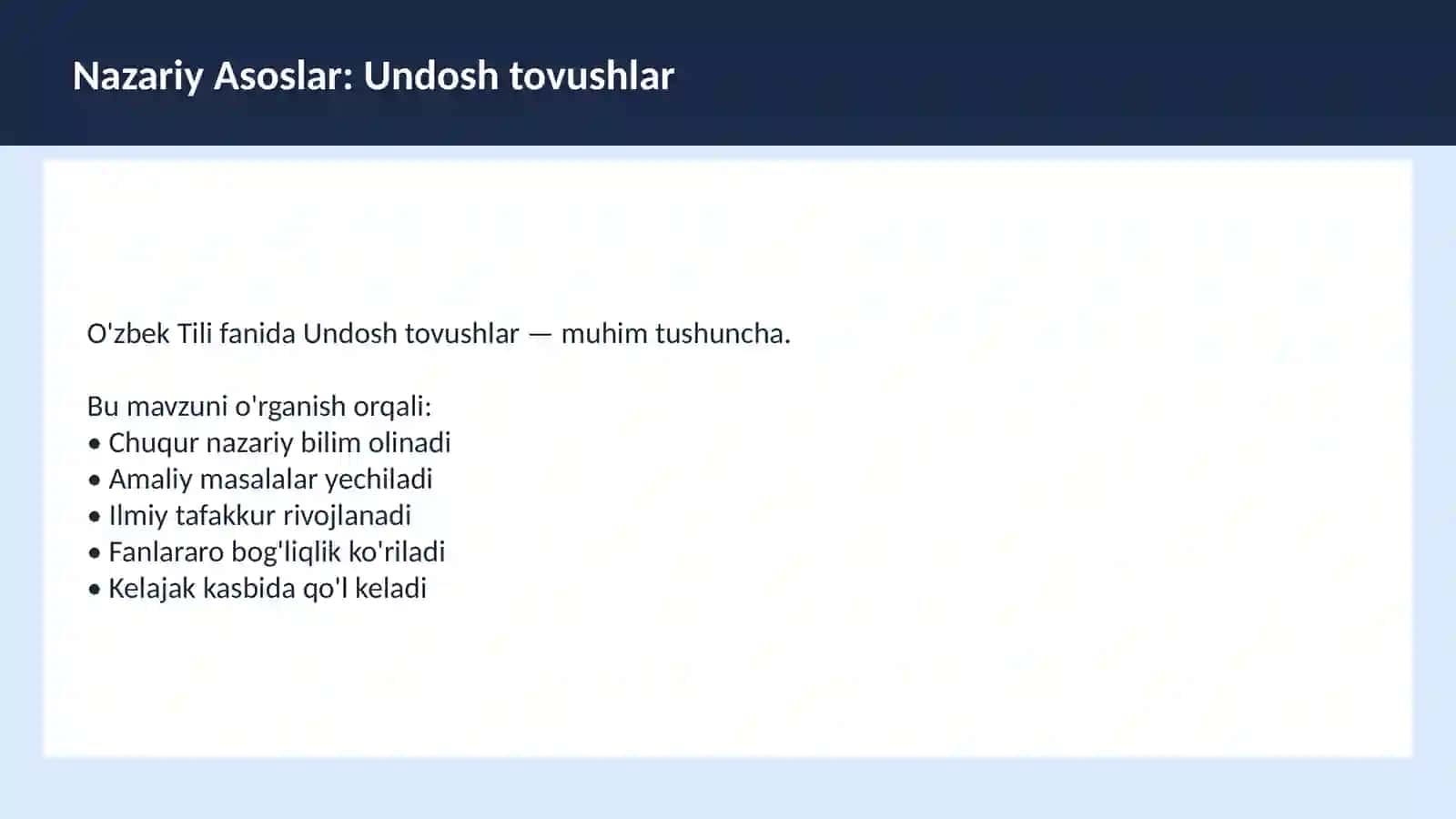 O'zbek TILI 3