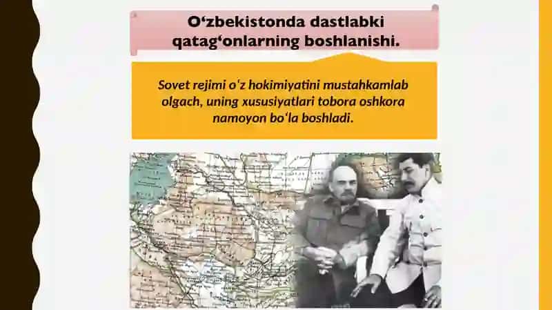 MARKAZNING O‘ZBEKISTONDA AMALGA OSHIRGAN QATAG‘ON SIYOSATI.  AHOLI TURMUSH TARZINING OG‘IRLASHUVI 3