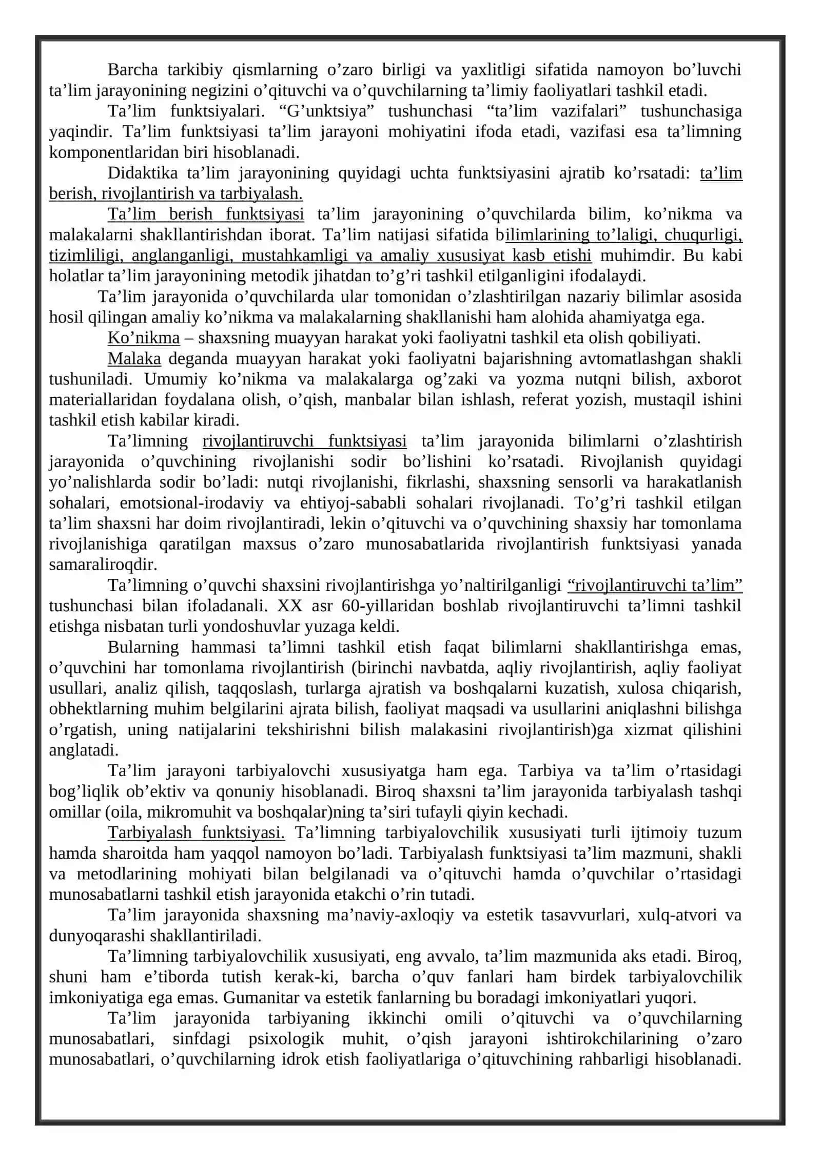 O'QUVCHILAR JAMOASI YAXLIT PEDAGOGIK JARAYONNING ASOSIY SHAKLI SIFATIDA 3
