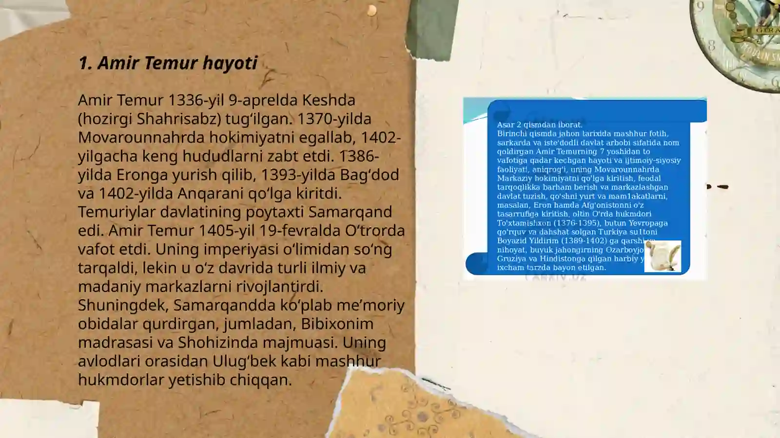 Amir Temur haqida 3