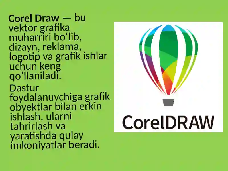 Corel Draw dasturi 3