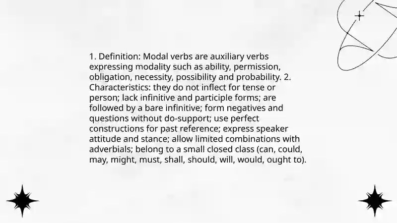 Modal verbs 3