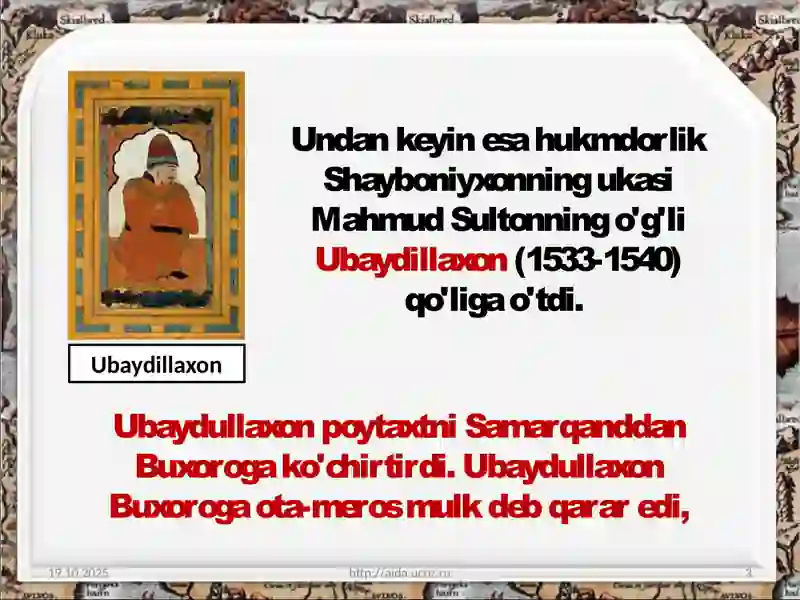 buxoro xonligining tashkil topishi va siyosiy hayoti 3