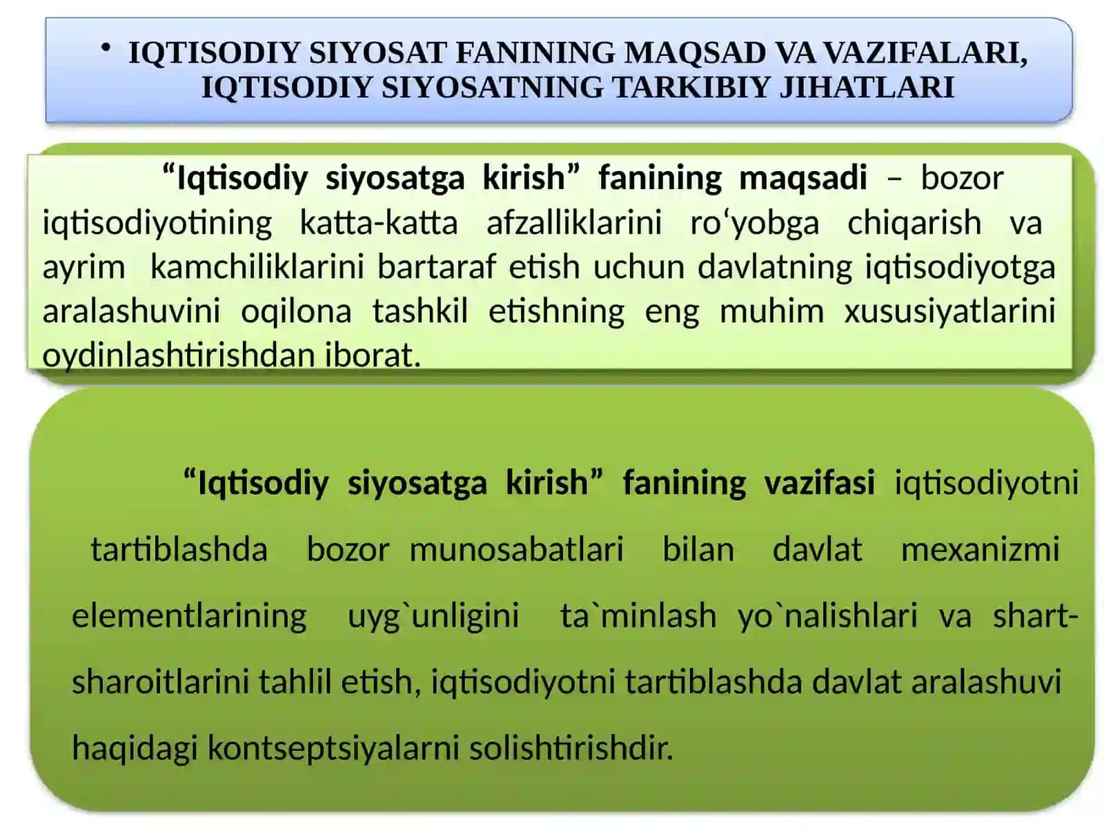 IQTISODIY SIYOSATFANINING MAQSAD VA VAZIFALARI 3