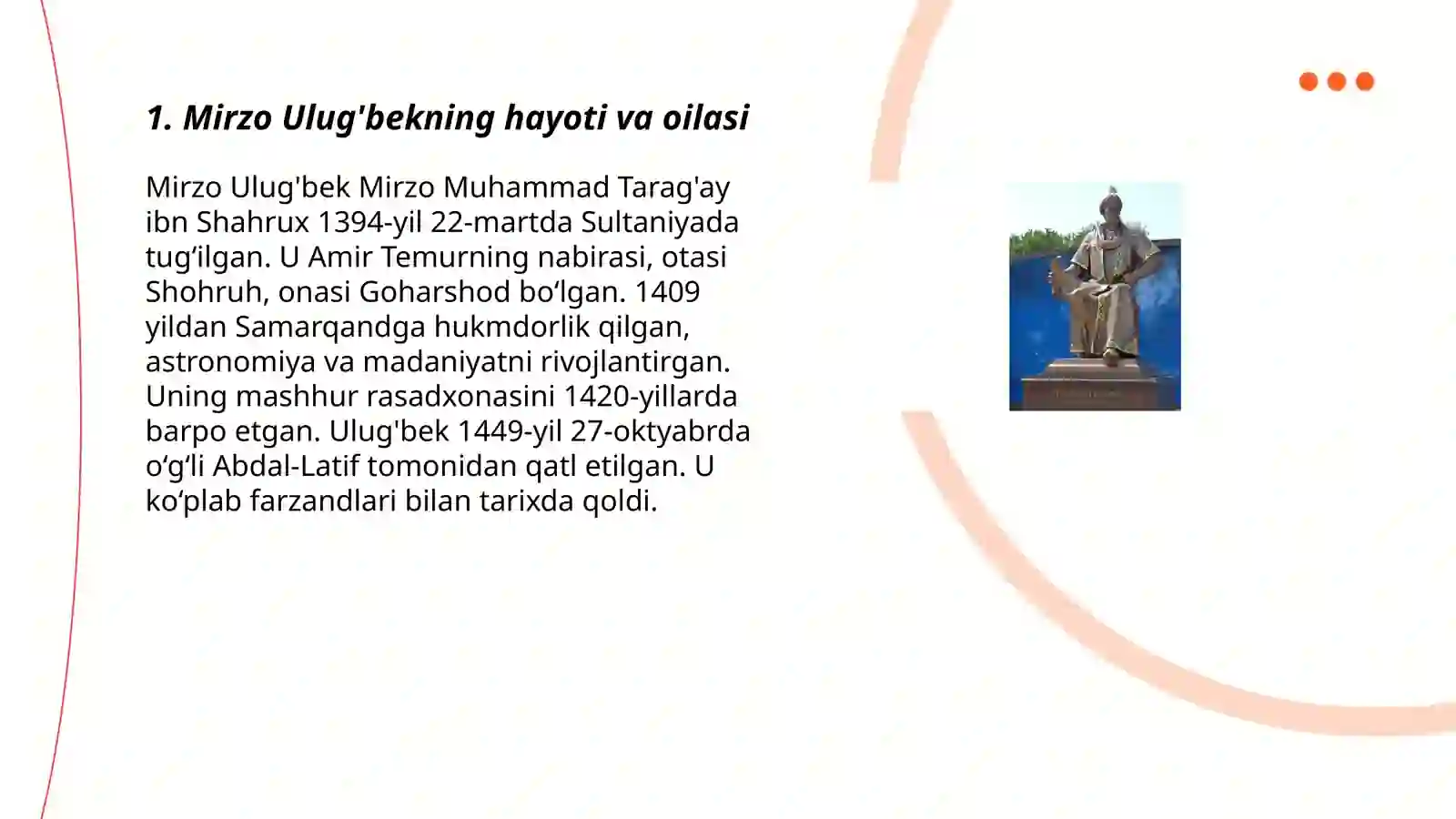 Mirzo Ulug'bek 3