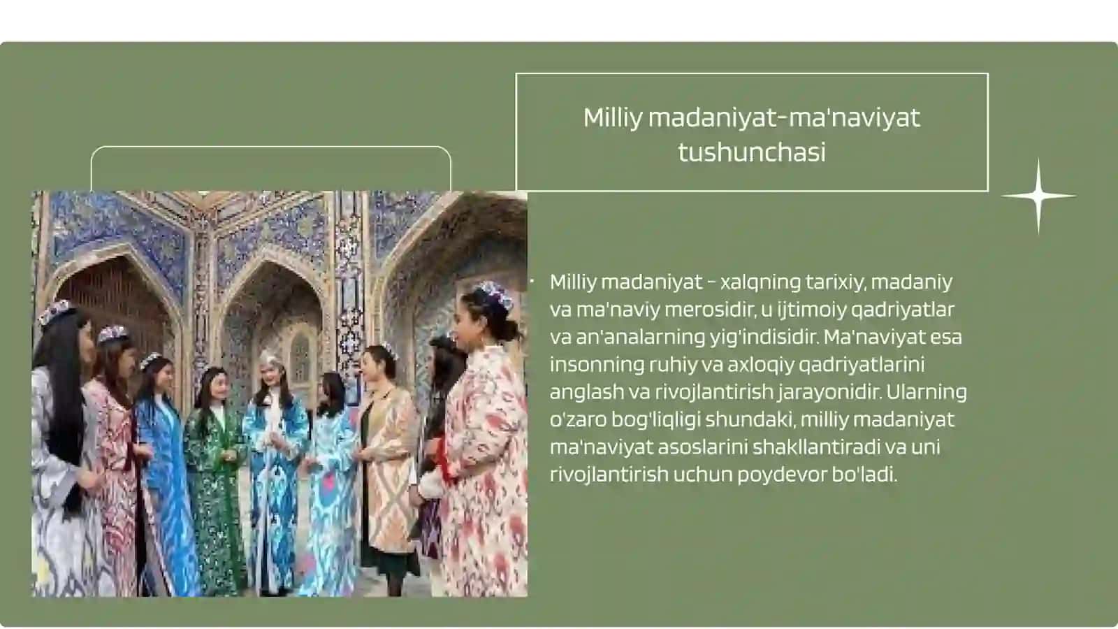 Milliy madaniyat-ma'naviyatning asosi 3