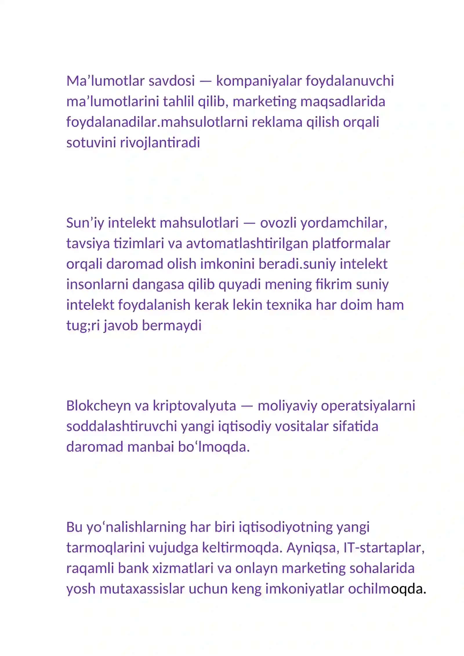 Raqamli iqtisodiyotda yangi daromad manbalari 3