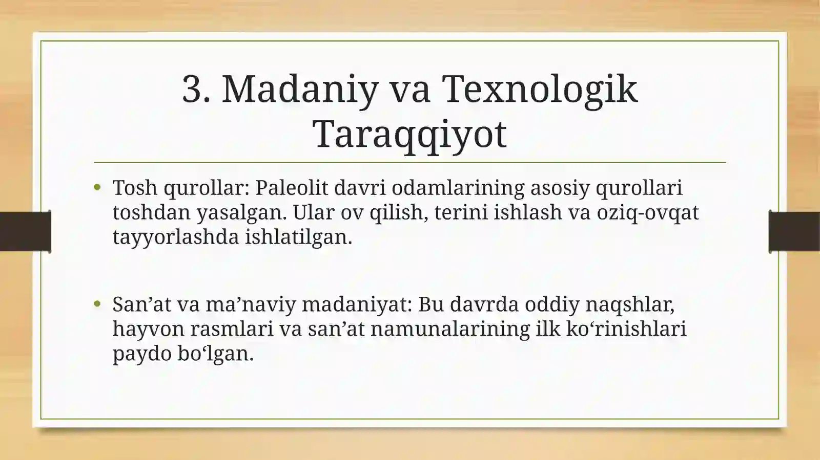 Rossiyada Paleolit Davriga Oid Topilmalar 3