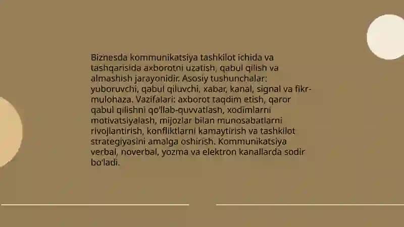 Biznesda kommunikatsiya 3