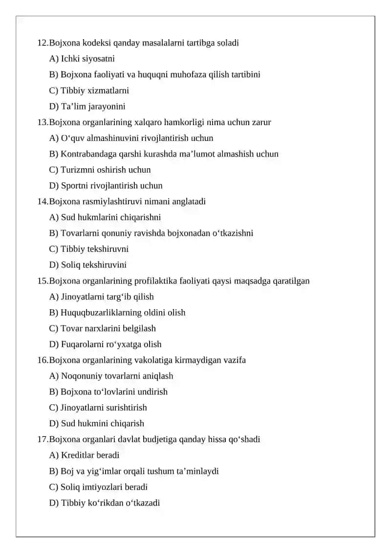 Bojxona organlarining huquqni muhofaza qilish faoliyatini amalga oshirishdagi roli 3