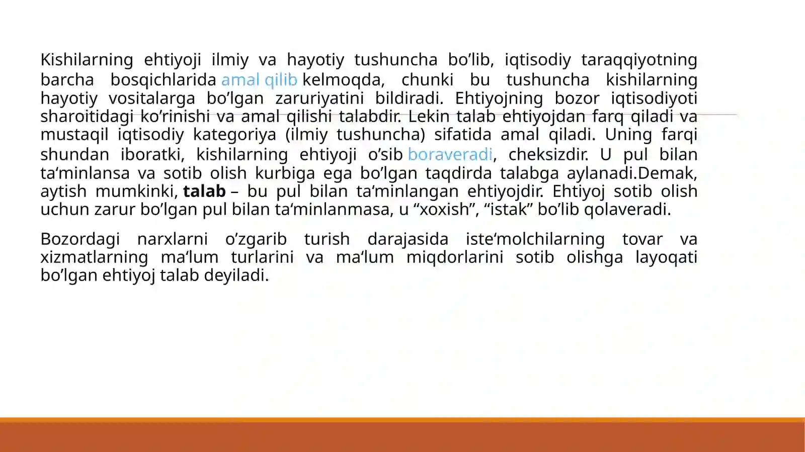 Talab va uning egiluvchanligi 3