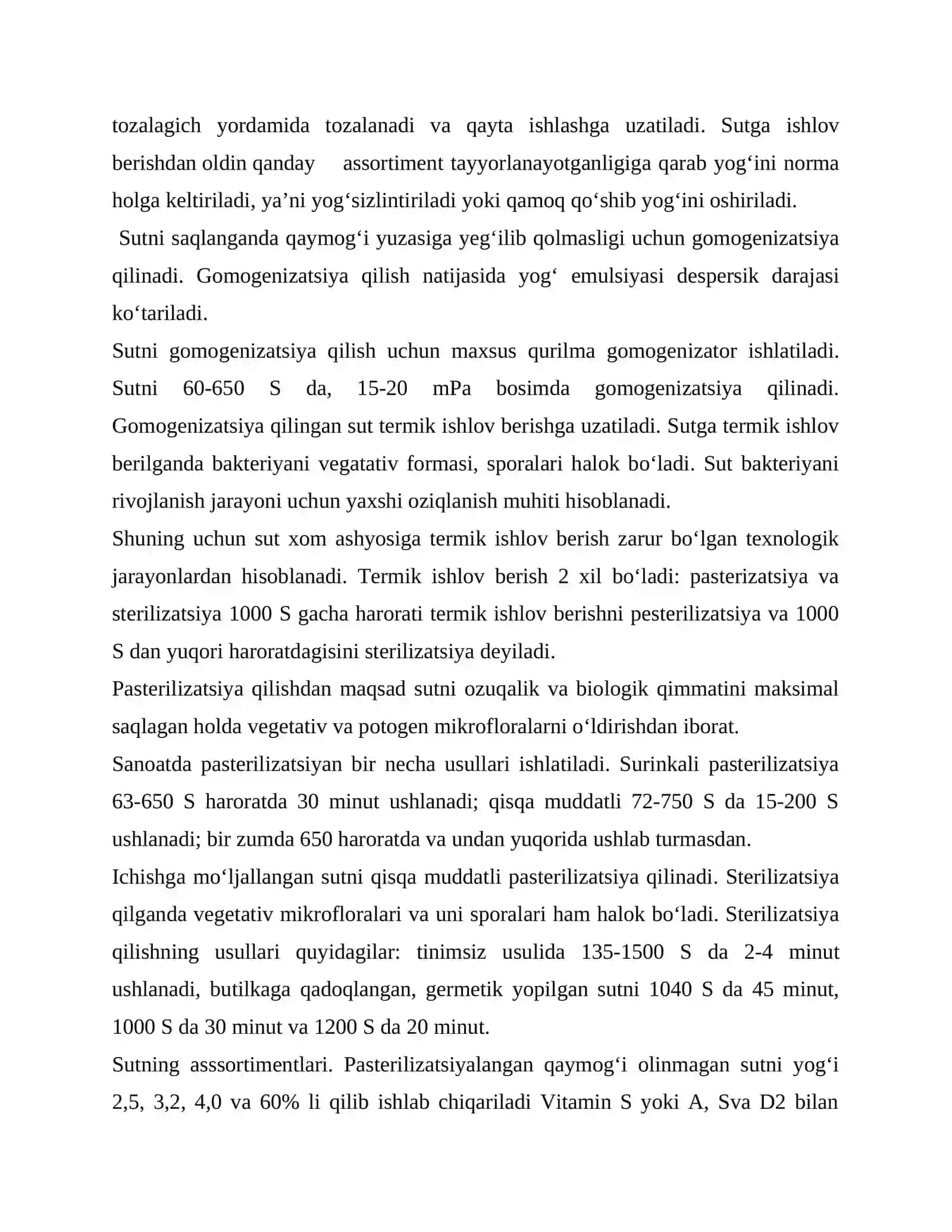 Sut va sutni kimyoviy tarkibi 3