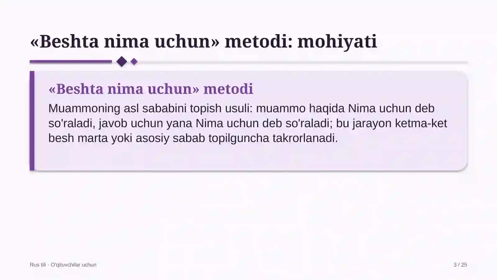 rus tili darslarida beshta nima uchun metodidan foydalanish 4560 3