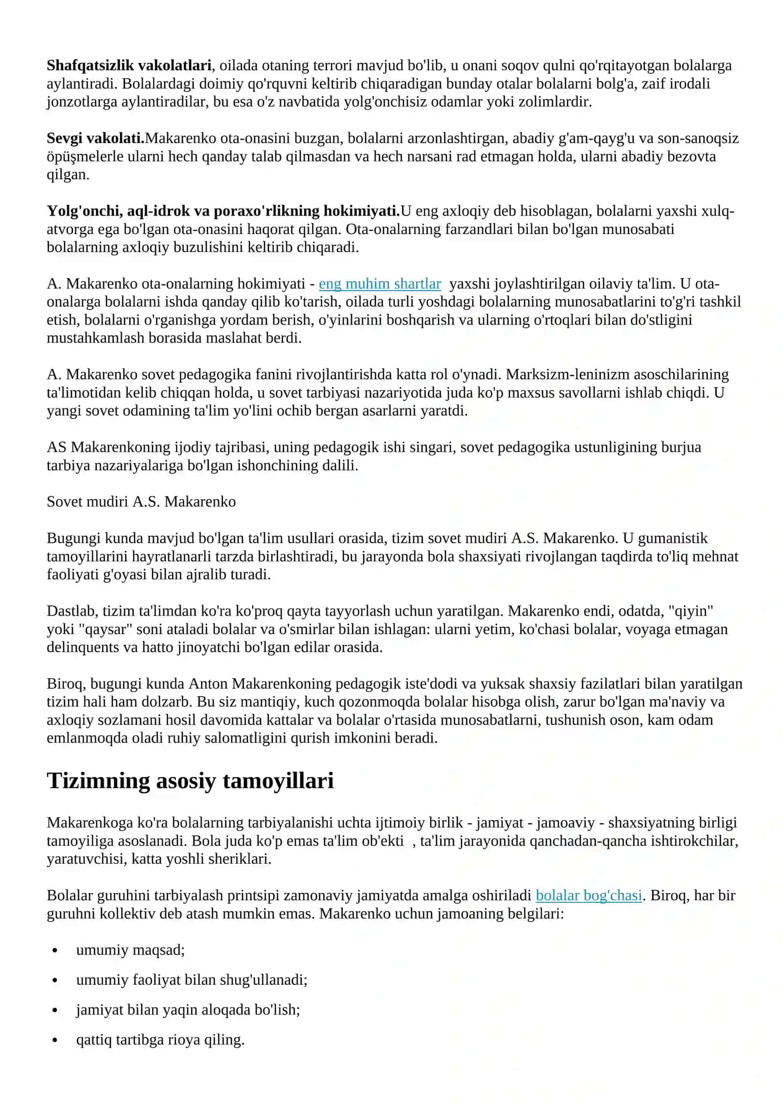 Makarenko Anton Semyonovich pedagogik faoliyat 3