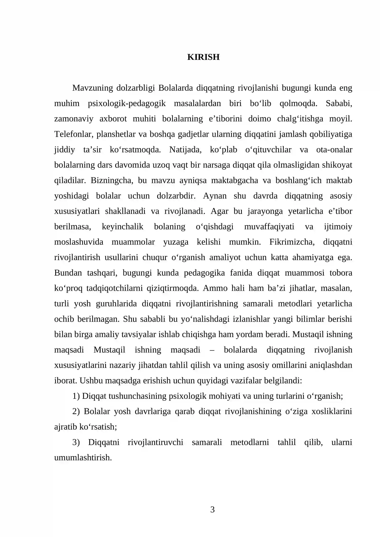 Bolalarda diqqatning rivojlanishi 3