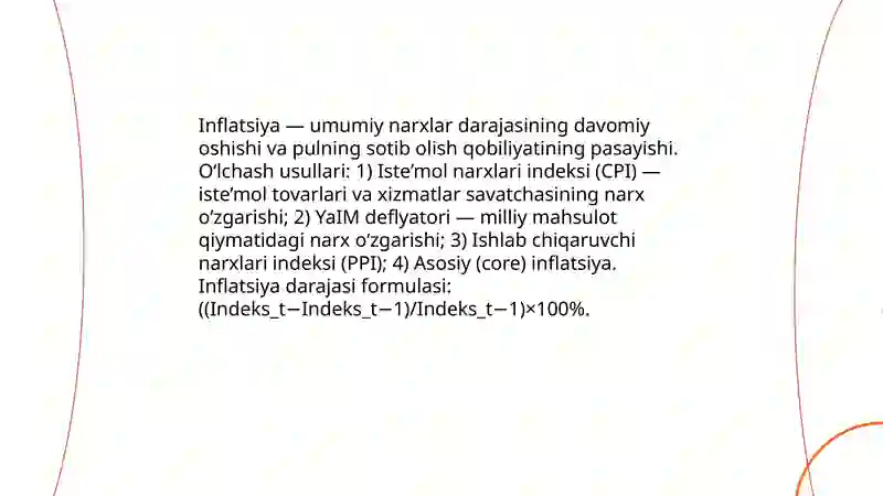 Inflatsiya va uning namoyon bo'lish shakllari 3