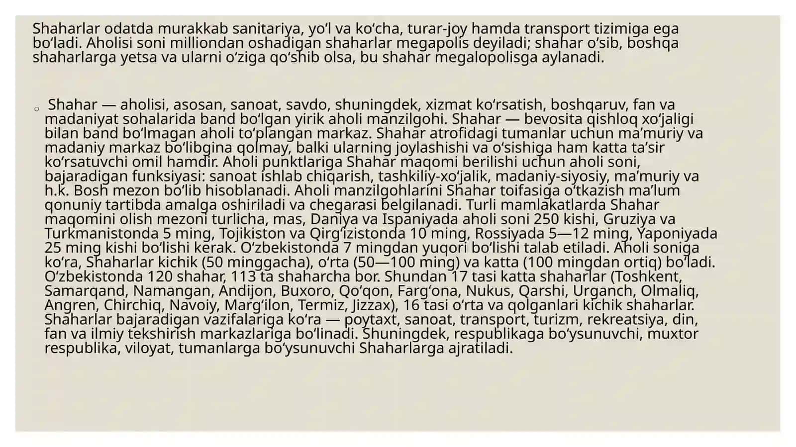 Shaharlarni oʻrganishda tarixiylik, sinergetik (oʻz-oʻzidan tashkil topish), antropologizm, tizimli paradigmalar 3