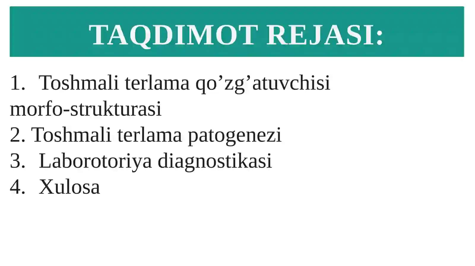 TOSHMALI TERLAMA(tif) KASALLIGINI QO’ZG’ATUVCHISI MORFOLOGIYASI, STRUKTURASI, TARQALGANLIGI, PATOGENLIGI, LABORATORIYA DIAGNOSTIKASI HAQIDA TO'LIQ MALUMOT 3