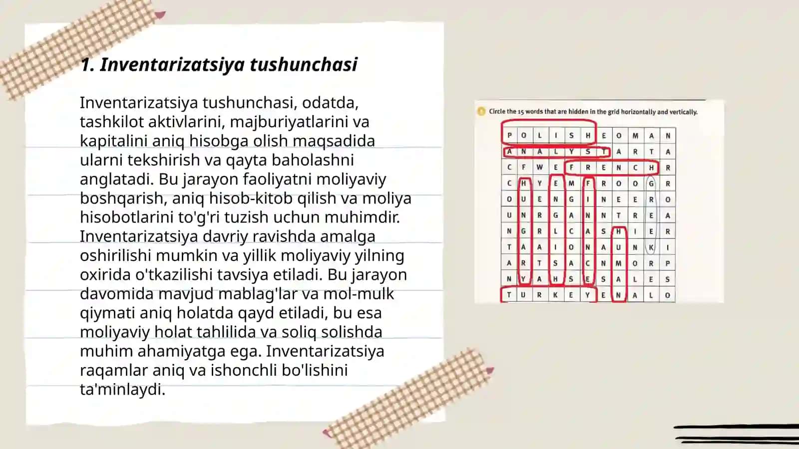 Inventalizatsiya tushunchasi va uning turlari 3
