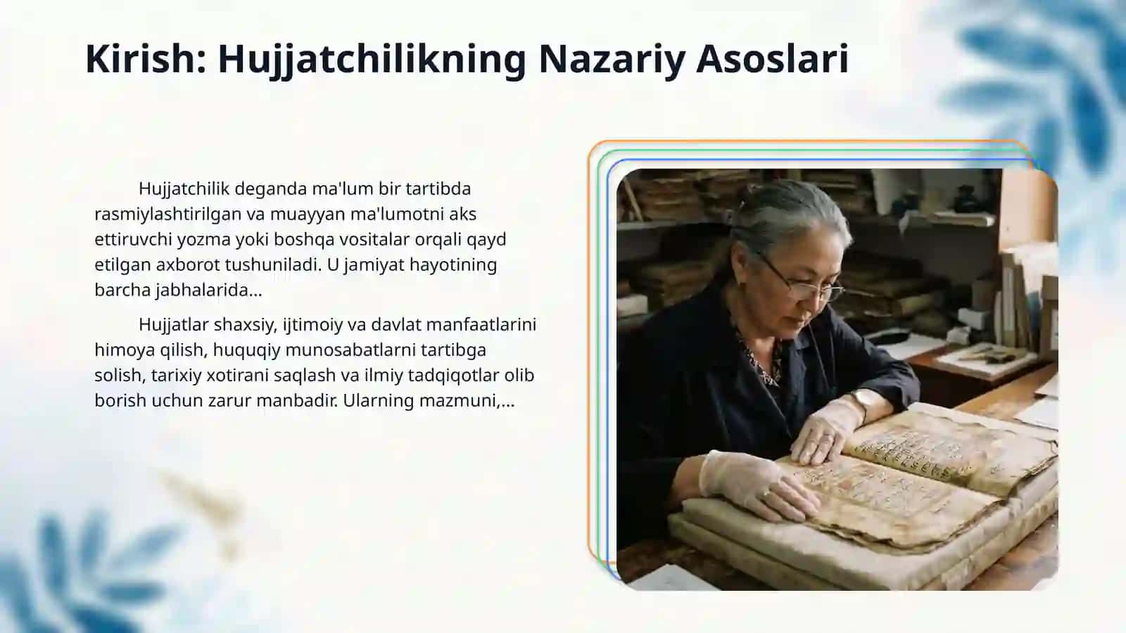 O'zbekistonda hujjatchilik tarixi 3
