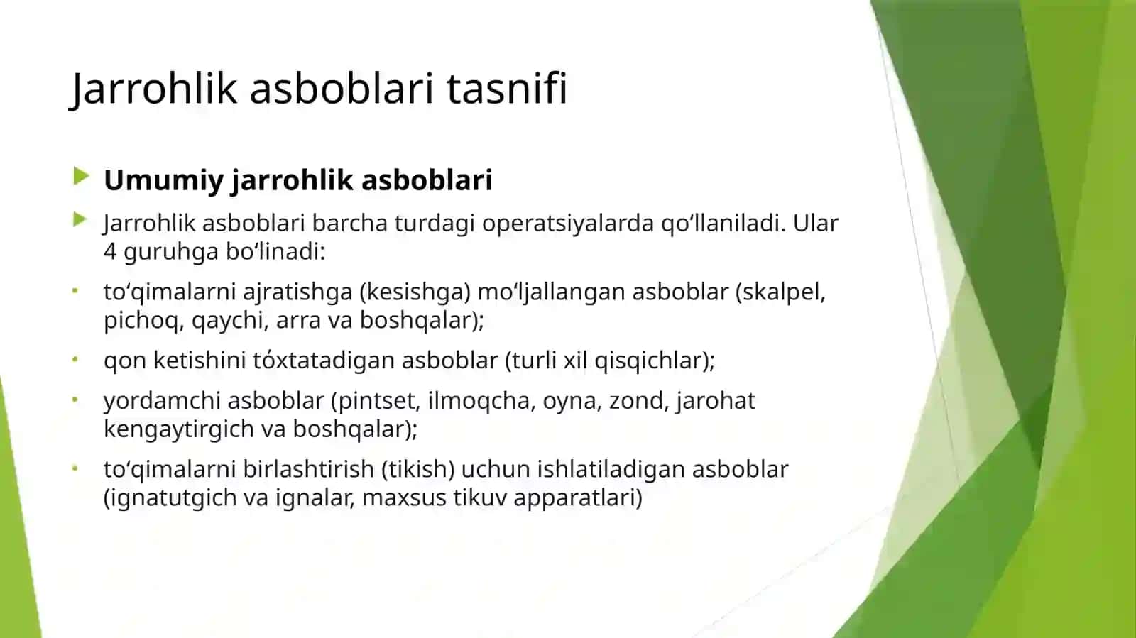 Jarrohlik Asboblari va Ulardan Foydalanish Qoidalari 3
