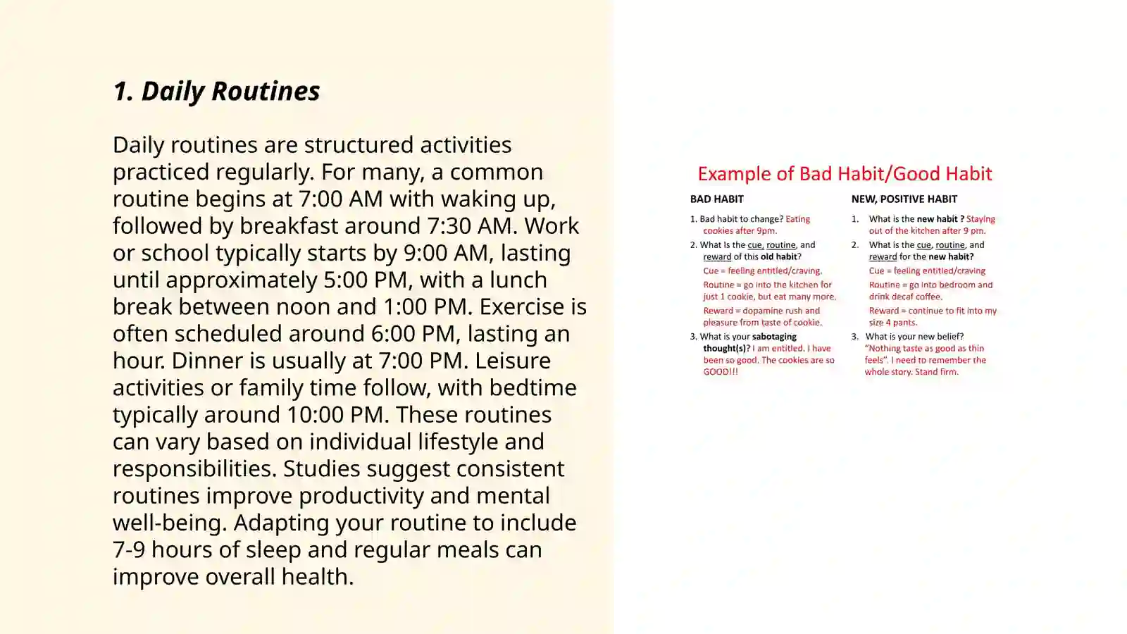 Expressing Habit 3