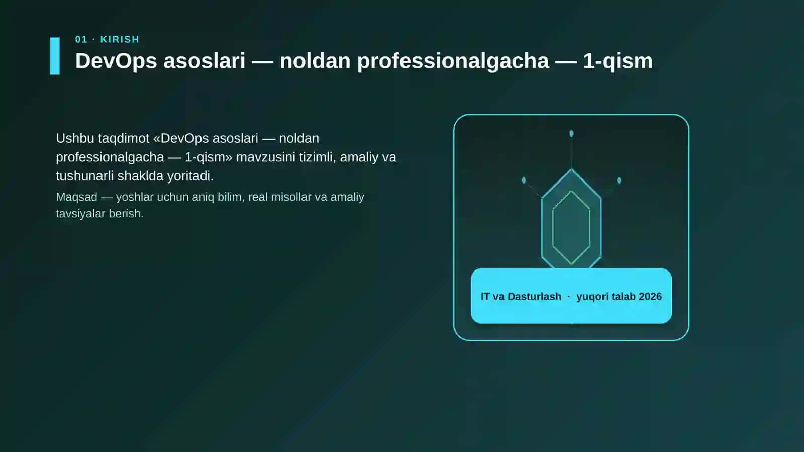DevOps asoslari — noldan professionalgacha — 1-qism 3