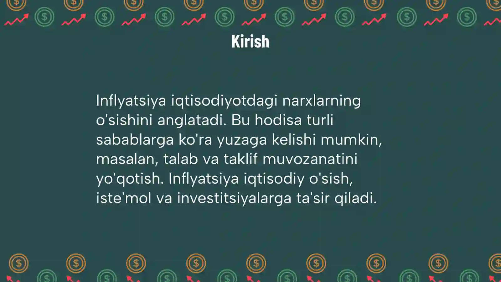 Inflyatsiya: sabablari, turlari va iqtisodiyotga tasiri 3