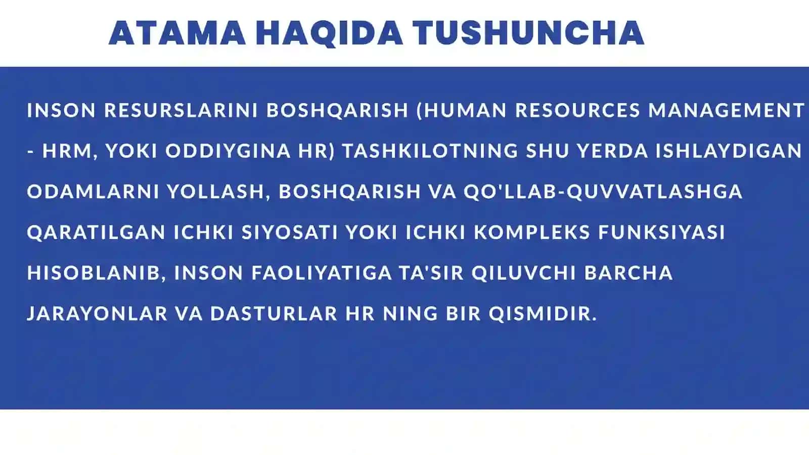 INSON RESURSLARINI BOSHQARISH TIZIMLARI 3