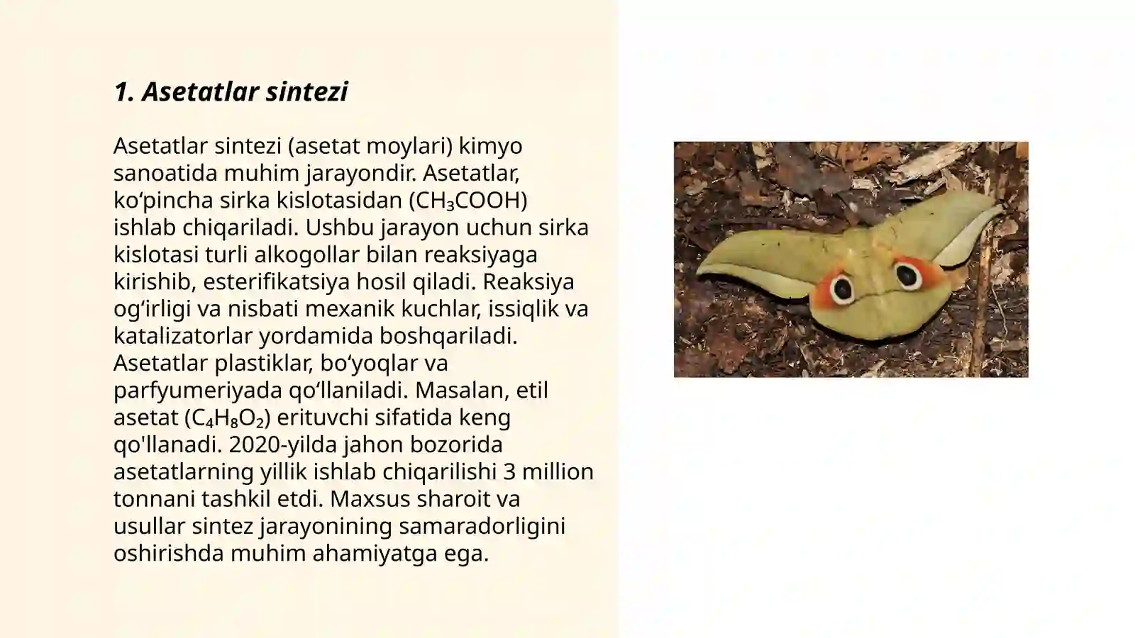 Asetatlar sintezi 3