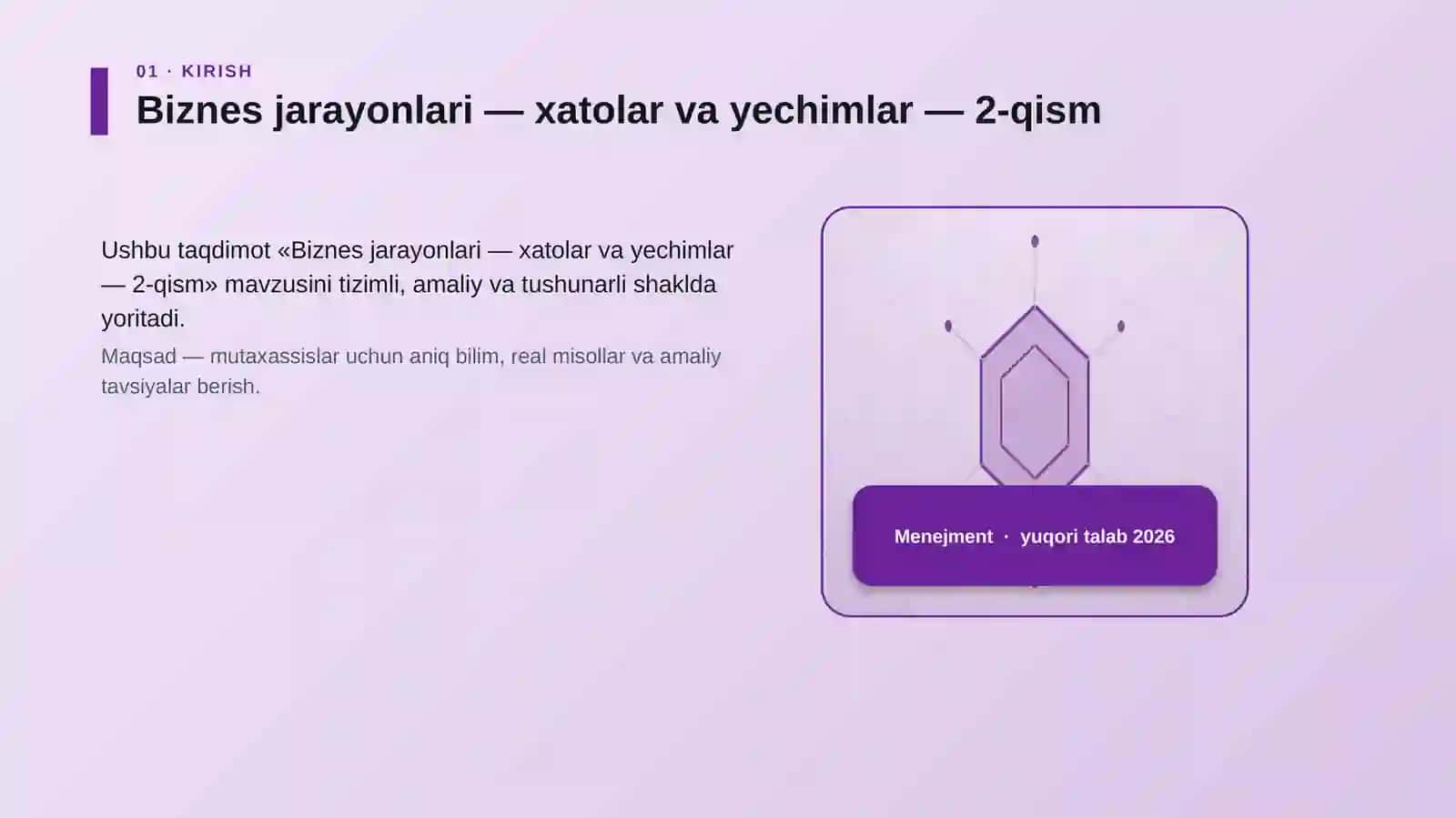 Biznes jarayonlari — xatolar va yechimlar — 2-qism 3