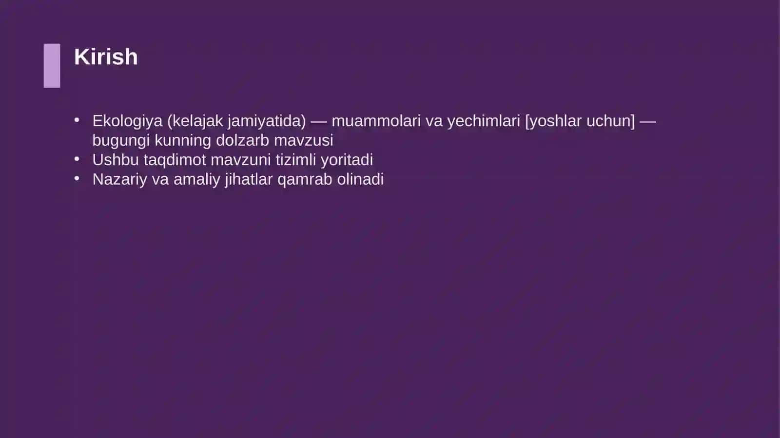 Ekologiya (kelajak jamiyatida) — muammolari va yechimlari [yoshlar uchun] 3