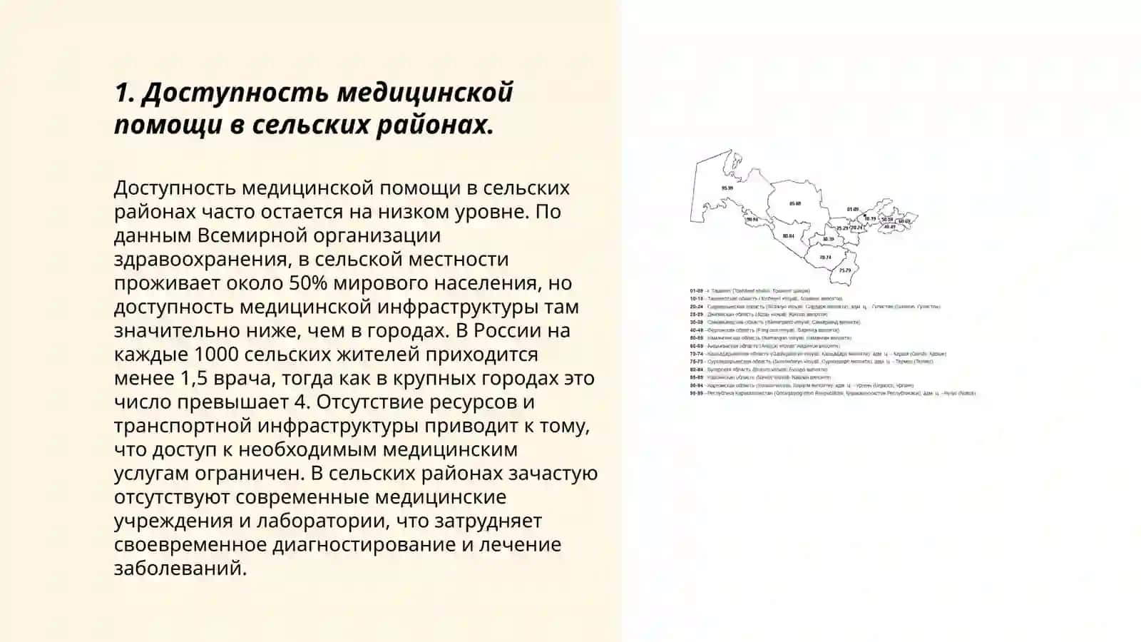 Доступность медицинской помощи в сельских районах 3