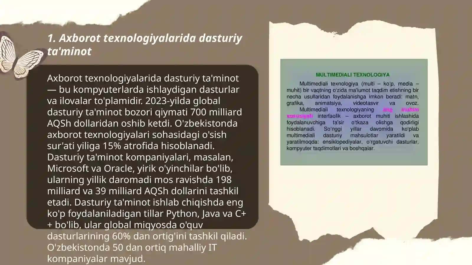 Axborot texnologiyalarining dasturiy vositalari 3