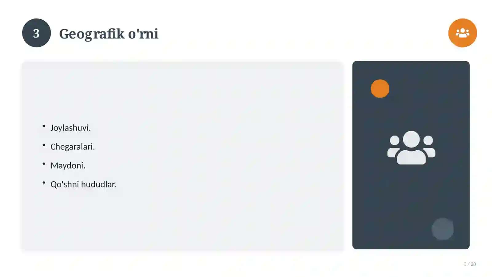 Geografik axborot tizimlari: nazariy asoslari, tizimli yondashuvda (Amaliyot hisoboti) 3