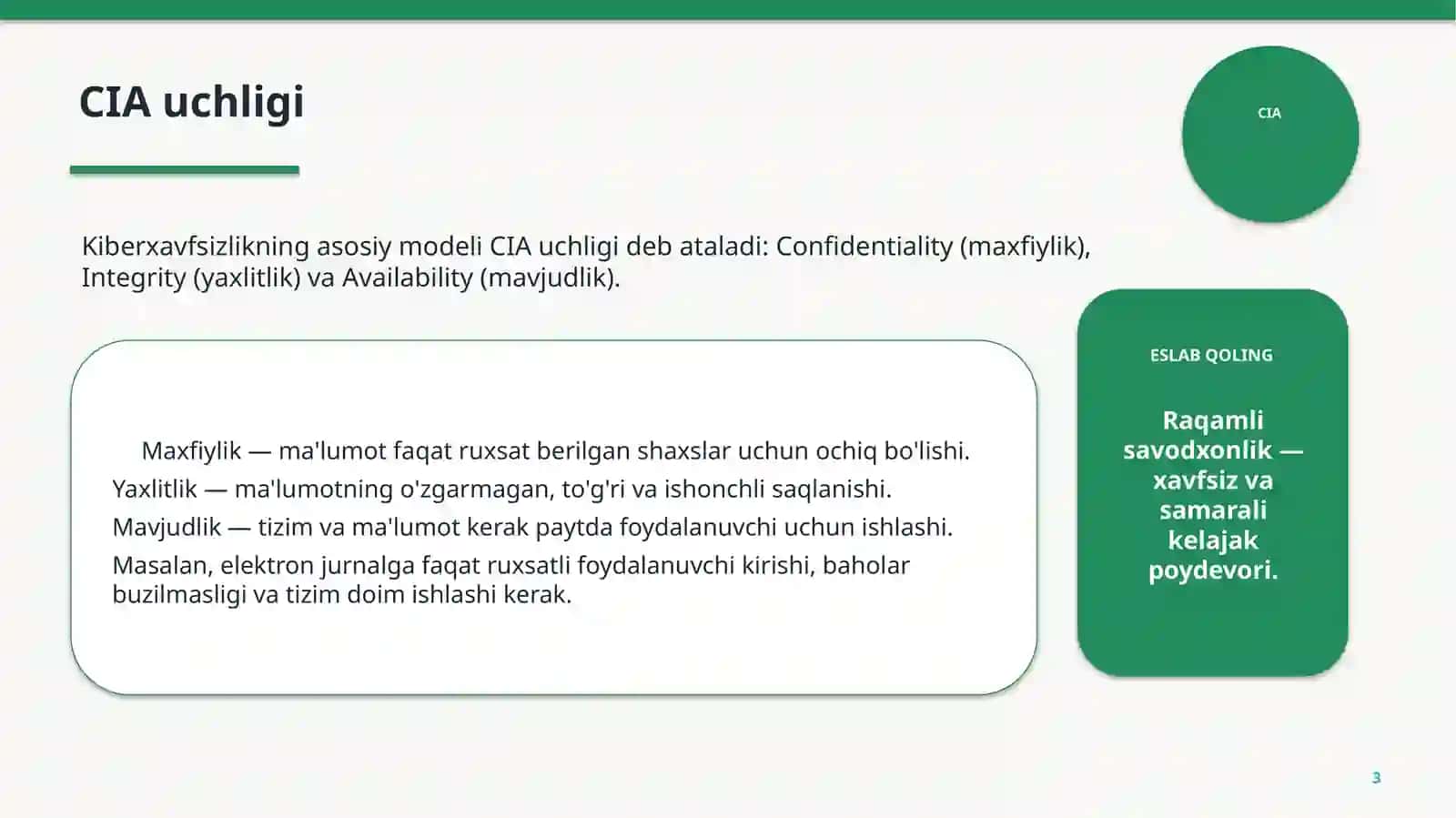 Raqamli texnologiyalar asoslari 3