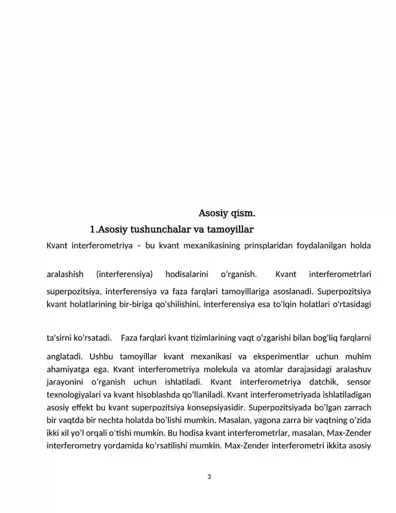 Kvant interferometrlari 3