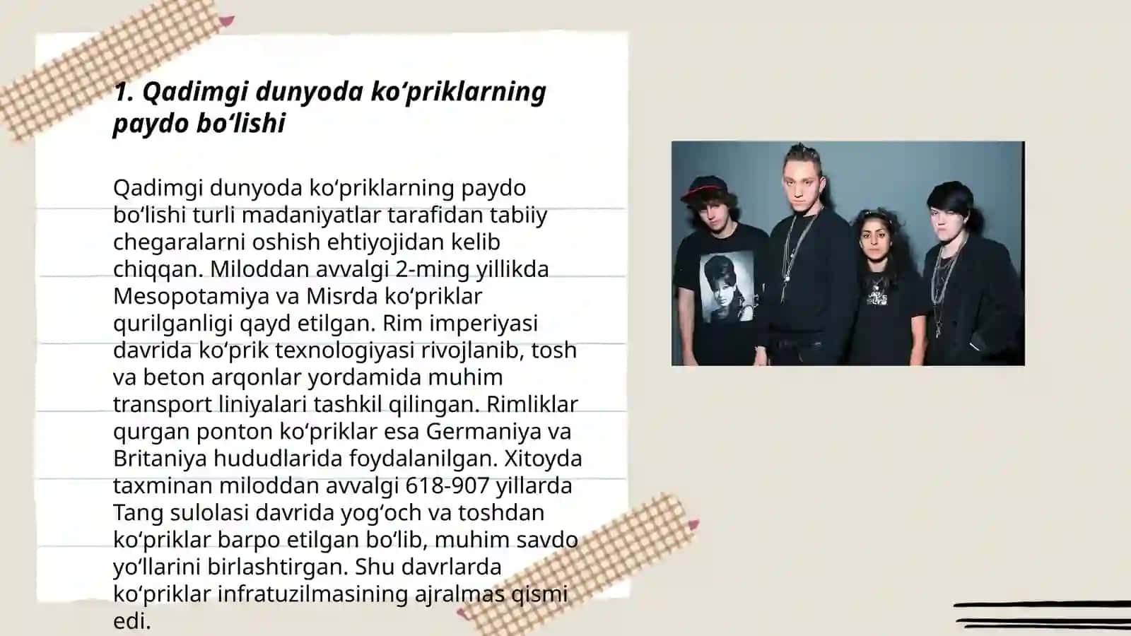 Qadimgi dunyoda koʻpriklar qurulishi 3