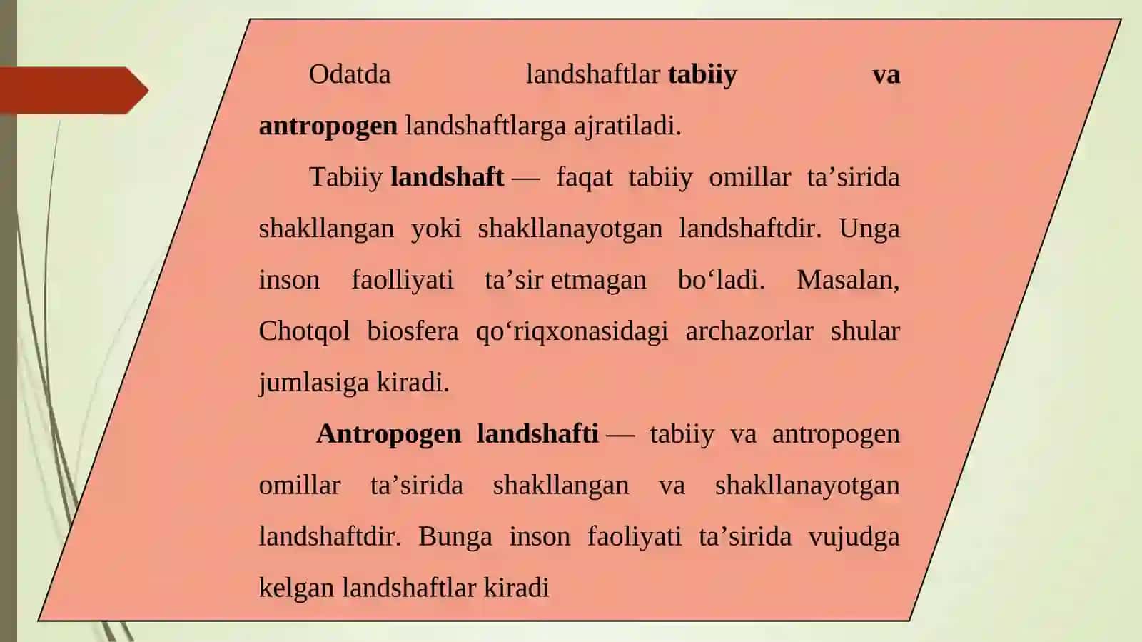 Tabiat landshaftlarni va biologik resurslarni asrashda zapovedniklar, milliy parklar, zakazniklar va boshqa aloxida muhofaza qilinadigan xududlarnig roli 3