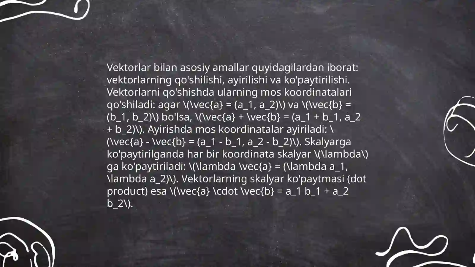 Vektorning aralash kopaytmasi 3